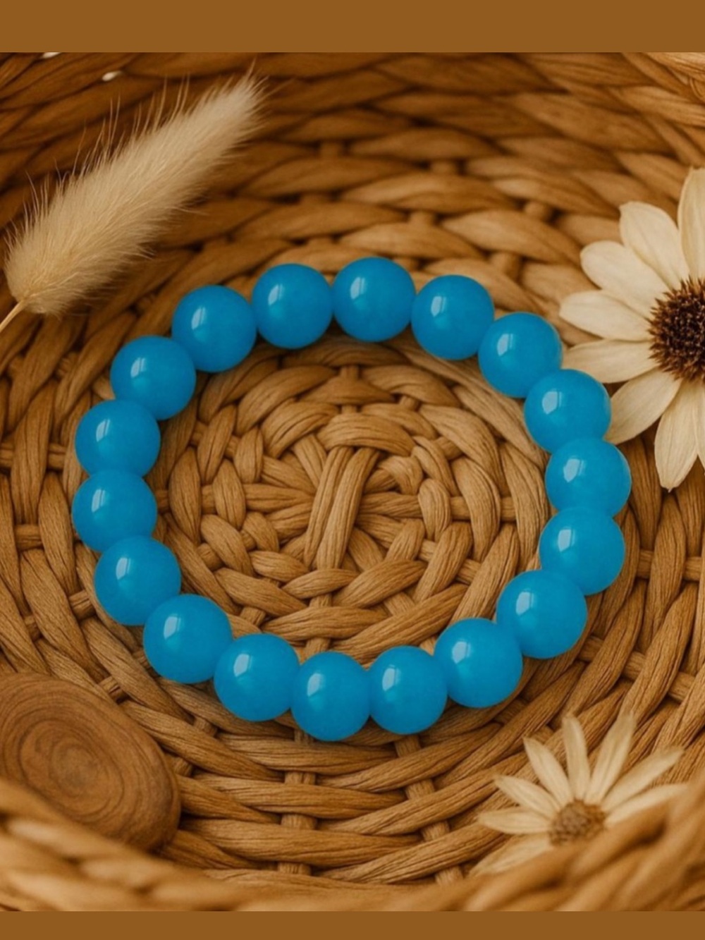 🆕New Blue Chalcedony 8mm Healing Gemstone Bracelet